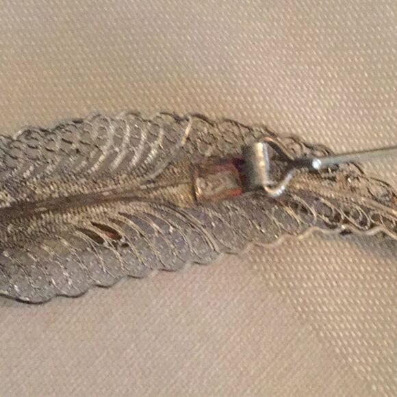 Sterling silver brooch - Picture 3 of 5